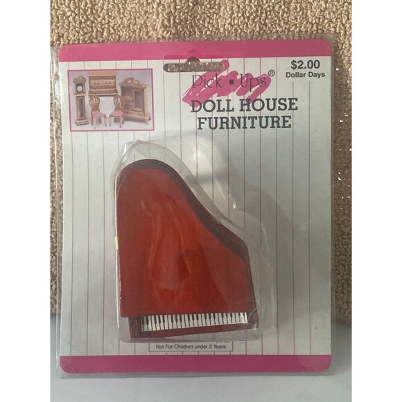 VTG Doll House Miniature Furniture Traditional Pick Ups Sofa Couch Bureau Cradle - Picture 12 of 14